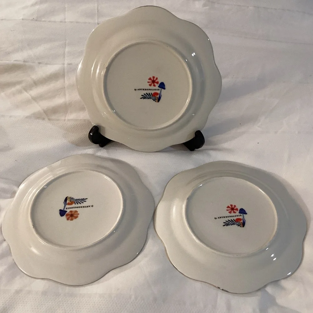Set of Three (3) Anthropologie Astian Plates - Picture 6 of 6